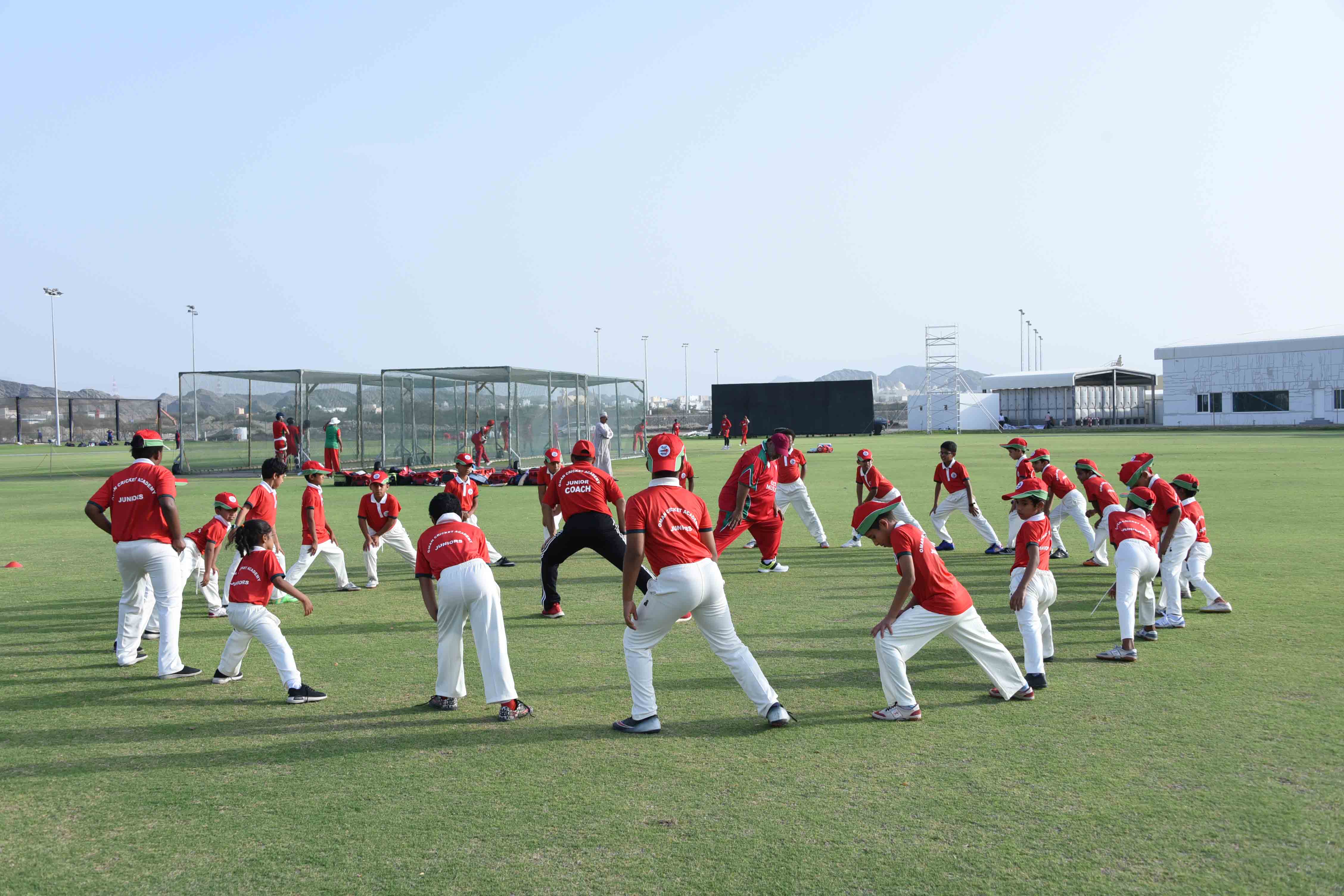 Omani school children training at OCA